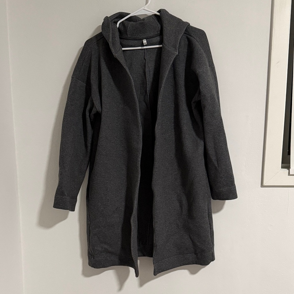 Women's Gray Hooded Coat